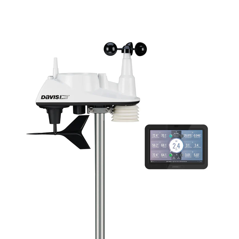 Estación meteorológica Davis Instruments Vantage Vue con tecnología avanzada para clima.